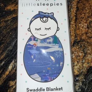 Little Sleepies Ice Princess Swaddle and Bow set